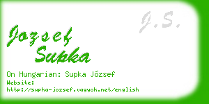 jozsef supka business card